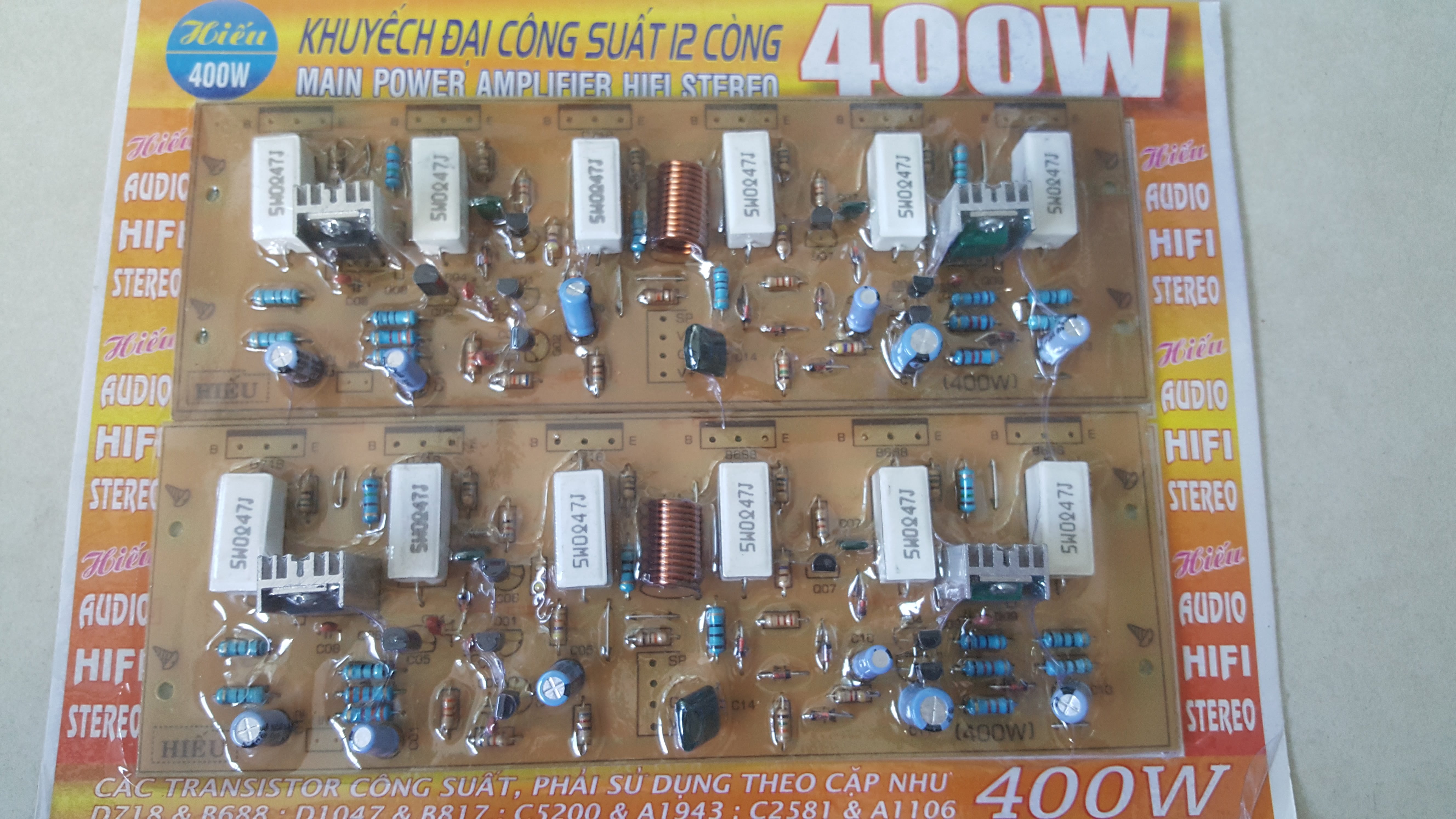 Mạch Ampli công suất 400W D718-B688 LR